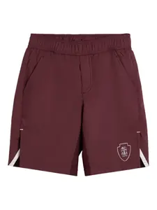 Спортивные шорты с вышитым логотипом Brunello Cucinelli Kids, красный