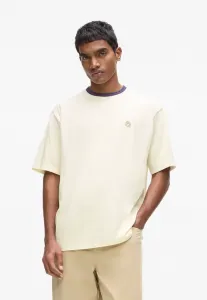 Свободная футболка ikon в полоску с открытым воротом. Karl Lagerfeld, Cannoli Cream