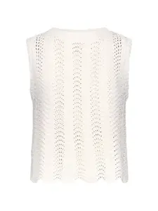 Топ в технике кроше Loulou De Saison, бежевый