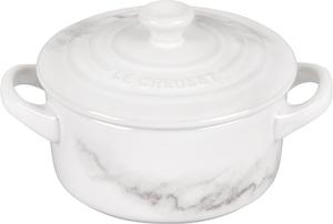 Керамическая кастрюля Le Creuset, 237 мл, маленькая, круглая, коллекция Marble, Cocotte