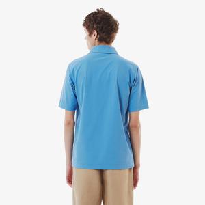 Мужская поло-рубашка LACOSTE из быстросохнущего эластичного трикотажа, серовато-синий