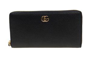 GUCCI Кожаный кошелек для женщин черный