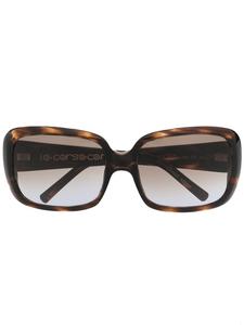 10 CORSO COMO массивные солнцезащитные очки черепаховой расцветки, коричневый