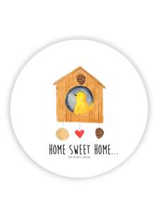 Mr. & Mrs. Panda Магнитный скворечник с надписью белым цветом