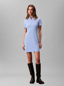 Вязаное платье Calvin Klein Jeans, светло-голубой