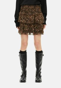 Юбка The Kooples A-line skirt, Leopard/Brown