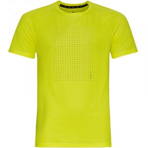 Футболка с круглым вырезом из искусственной кожи, essentia Odlo, черный