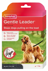 Ошейник для собак Beaphar Gentle Leader, черный л, цвет черный