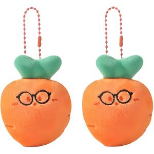 Милый маленький плюшевый брелок в виде морковки высотой 6,5 см ROUERXIONG