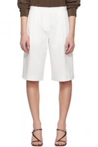 Белые длинные шорты чинос Matteau