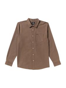 Рубашка на пуговицах классического кроя Volcom VEECO OXFORD, коричневый