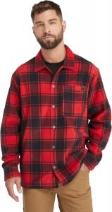 Timberland PRO мужская Gritman Check тяжелая флисовая рубашка, Chili Pepper Tartan