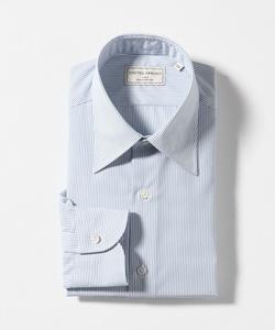 Рубашка Easy-care AG в тонкую полоску с обычным воротником - антибактериальная и дезодорирующая United Arrows, цвет Lt.Blue