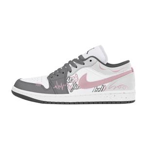 Jordan Air 1 устойчивые к истиранию низкие баскетбольные кроссовки мужские pink