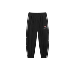 Спортивные вязаные спортивные штаны для детей PUMA, черный