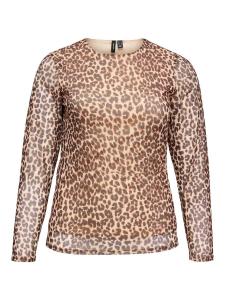 Vero Moda Curve Лонгслив 'VMHOLLY' в светло-бежевом цвете