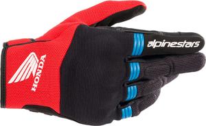 Мотоциклетные перчатки Alpinestars honda медного цвета, Black/Red/Blue