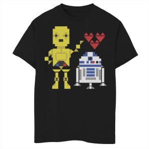 Футболка «Любовь ко Дню Святого Валентина» C-3PO R2-D2 для мальчиков 8–20 лет Star Wars