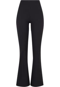 Леггинсы Urban Classics Ladies Flared Leggings Rib, черный