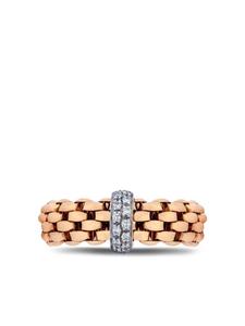 Кольцо Flexible из желтого и белого золота с бриллиантами FOPE, розовый