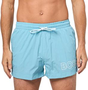 Плавки-шорты мужские BOSS с большим логотипом, Arctic Blue