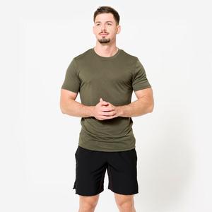 DOMYOS Футболка мужская кросс-тренинговая дышащая тонкая - хаки