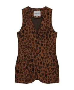 Маленький жилет Fabienne Chapot, коричневый