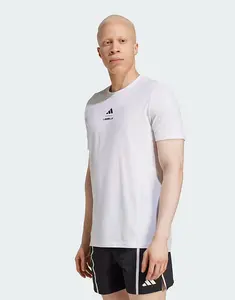 Футболка performance Les Mills с графическим принтом белого цвета Adidas Performance
