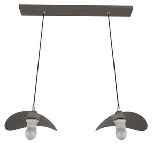 Подвесной светильник Lumicom Piuma, серый - металл - 30 x 120 x 30 см