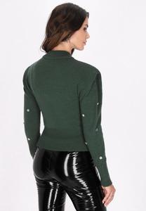 Джемпер faina, темно-зеленый