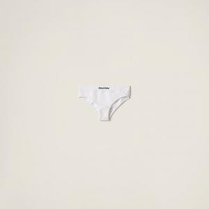 Бесшовные трусики Miu Miu, белый