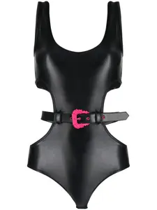 Топ без рукавов с вырезами Versace Jeans Couture, черный