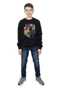 Толстовка с домиками Хогвартса Harry Potter, черный