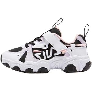 Детские противоскользящие низкие беговые кроссовки Kids' FILA KIDS, черно-белый