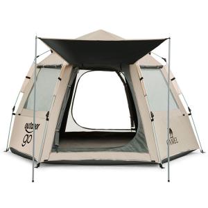 Шестиугольный автоматический тент для кемпинга Outdoor Portable Park Camping Over Night CAMEL
