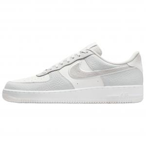 Nike Мужские скейтборд-кроссовки Air Force 1, белый с серыми элементами