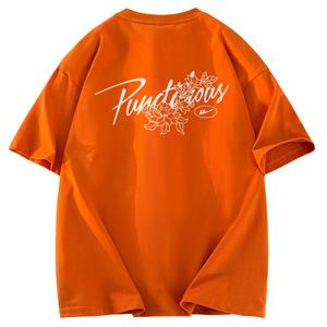 Футболка Unisex Crew Neck Moderate Heavyweight WARRIOR, оранжевый (heavyweight and 100% cotton)