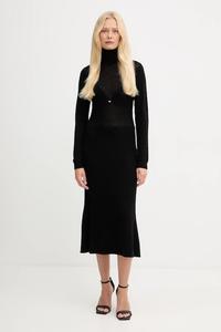 Платье с шерстью Elisabetta Franchi, черный