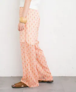 Брюки с принтом "ивы" Kbf, цвет Orange