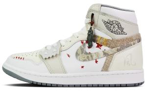 Jordan Air Jordan 1 Баскетбольные кроссовки унисекс, Off-white