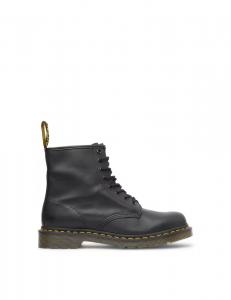 Мужские ботинки Dr. Martens 1460 кожаные с контрастной строчкой, черный