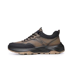 LAORENTOU Низкие уличные кроссовки мужские хаки, цвет Khaki