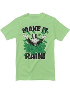 Футболка Monopoly Make It Rain T-Shirt зеленого цвета Monopoly