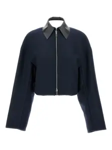 Куртка Vacuo с контрастным воротником Sportmax, синий