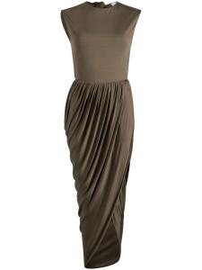 Платье миди с открытой спиной Patou, зеленый