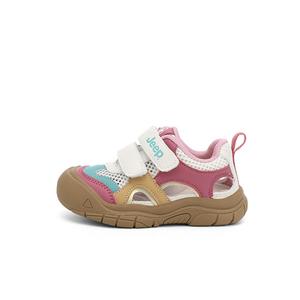 Детские сандалии с низким верхом, устойчивые к истиранию, дышащие, для детей от 3 до 7 лет Jeep, зеленый/персиковый/розовый