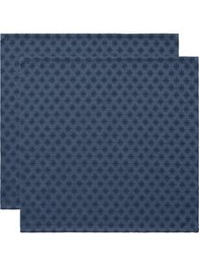 Erwin Müller Жаккардовые салфетки из смесовой хлопковой ткани, 2 штуки, цвет Denia, синий