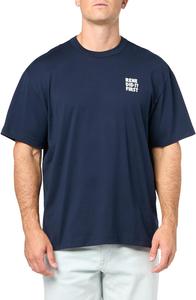 Мужская футболка Lacoste Classic Fit с круглым вырезом и коротким рукавом с графическим принтом, Navy Blue Print