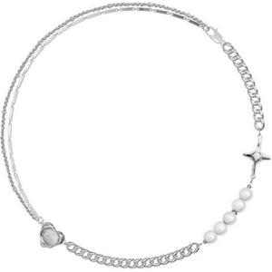 KVK Белое золото с антиаллергенным покрытием унисекс-ожерелье