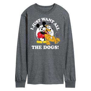 Мужская футболка Disney's Mickey & Pluto Want All The Dogs Licensed Character